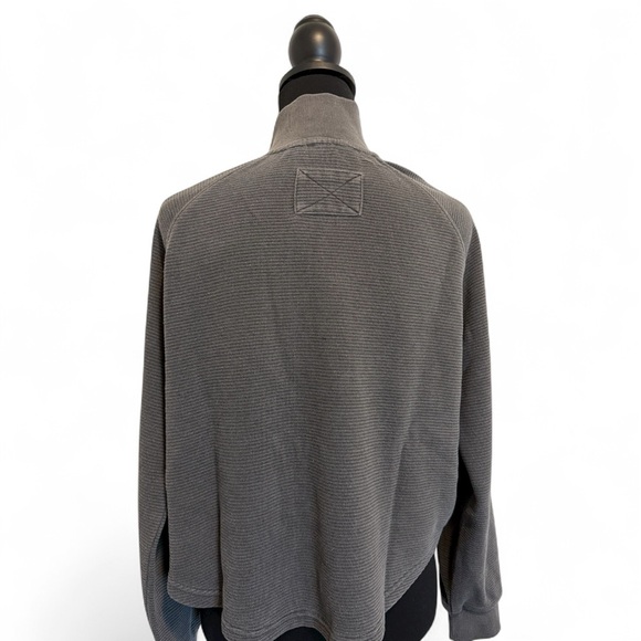 Faith Thermal Knit Henley Pullover in Charcoal Grey - Picture 4 of 4